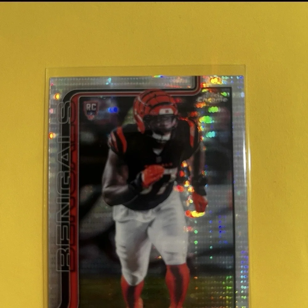 2025 Topps‎ Chrome NFL Football Shemar Stewart RC Pulsar Refractor Bengals #363
